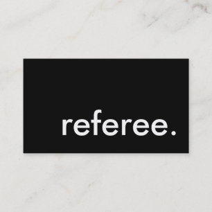 referee. business card