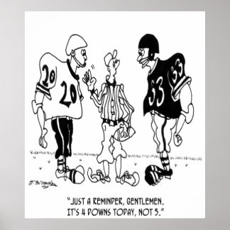 Referee Cartoon 5446 Poster