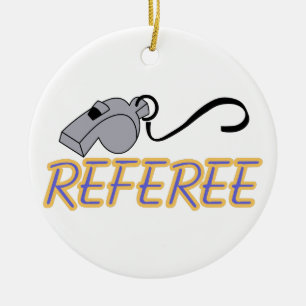 Referee Ceramic Tree Decoration