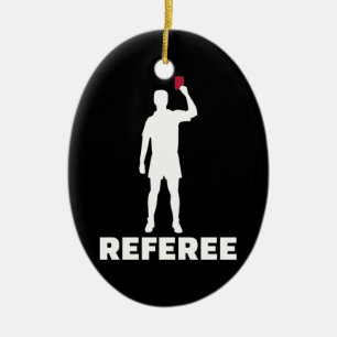 Referee Ceramic Tree Decoration
