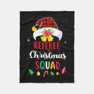 Referee Christmas Squad Santa Hat Umre Match Fleece Blanket
