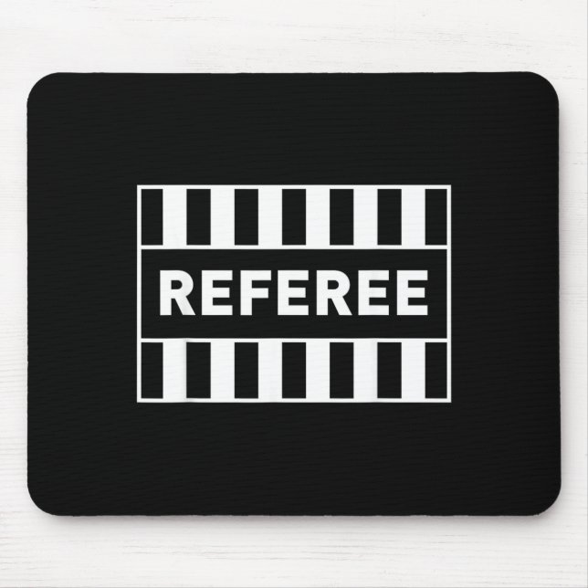 Referee Costume Referee Jersey Referee Shirt Mouse Mat (Front)