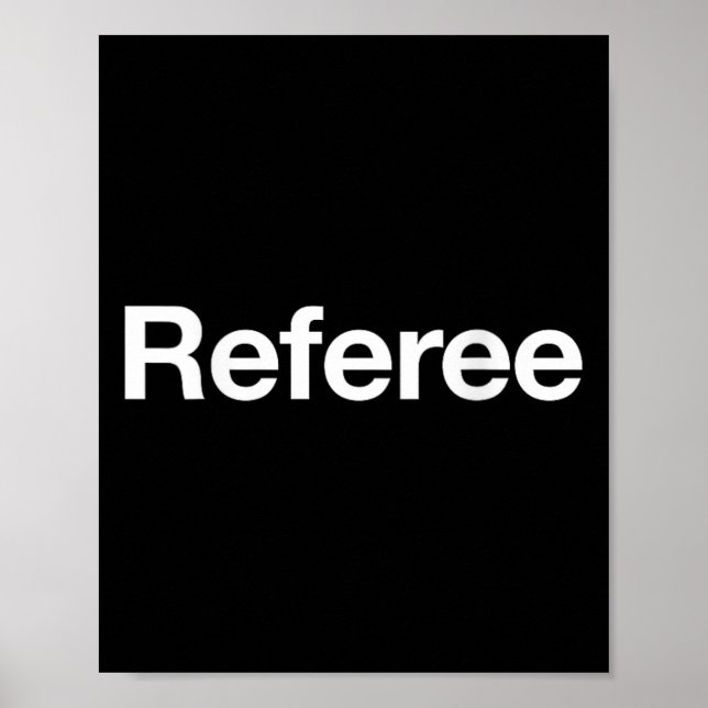 Referee Karate Tournament  Poster (Front)