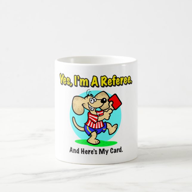 Referee Red Card Drinkware Coffee Mug (Center)