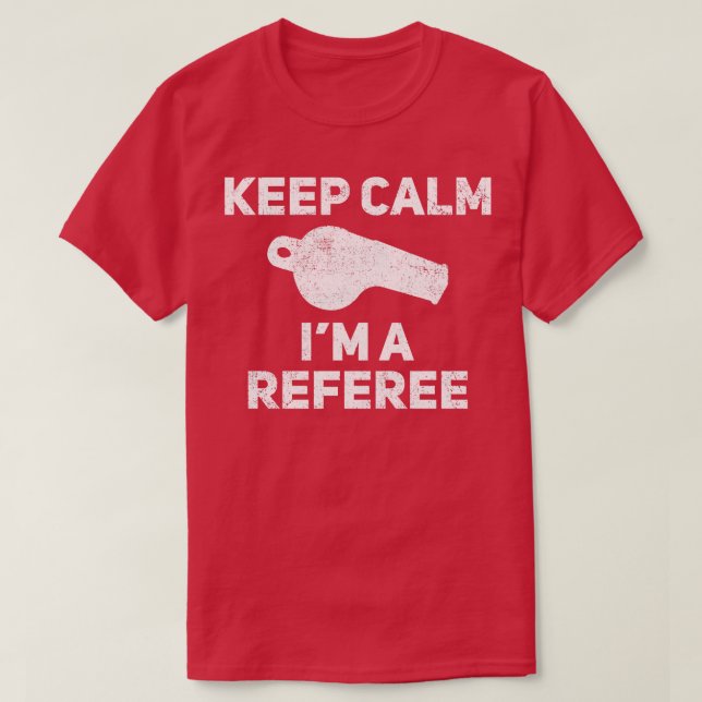 Referee Ref Distressed 1 T-Shirt (Design Front)