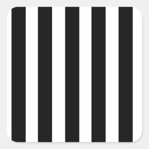 Referee Stripes Square Sticker