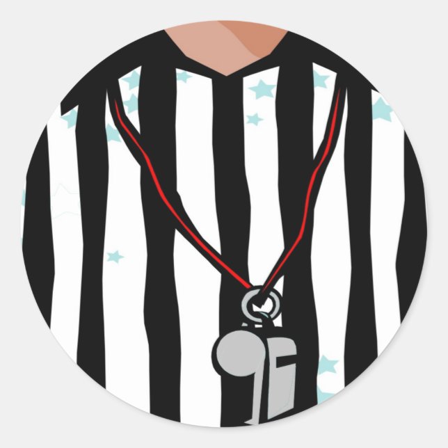 Referee T-shirts and Gifts. Classic Round Sticker (Front)