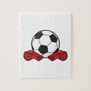 Referee whistle & Soccer ball Jigsaw Puzzle
