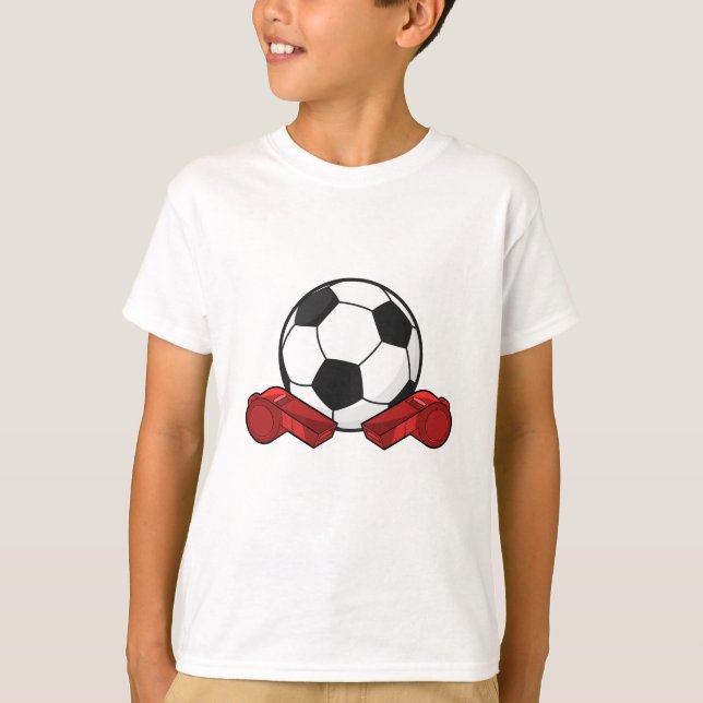 Referee whistle & Soccer ball T-Shirt (Front)