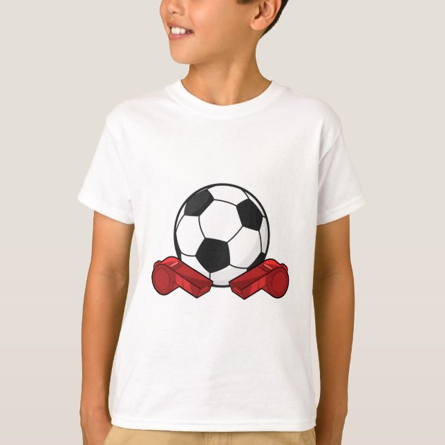 Referee whistle & Soccer ball T-Shirt (Front)