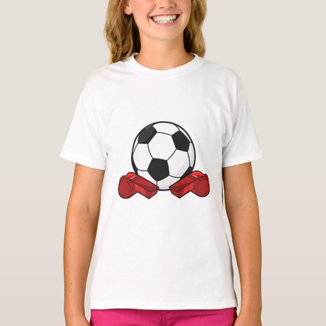 Referee whistle & Soccer ball T-Shirt (Front)