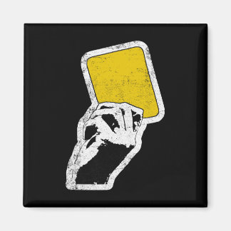 Referee Yellow Card Coach Sports Football Soccer  Magnet