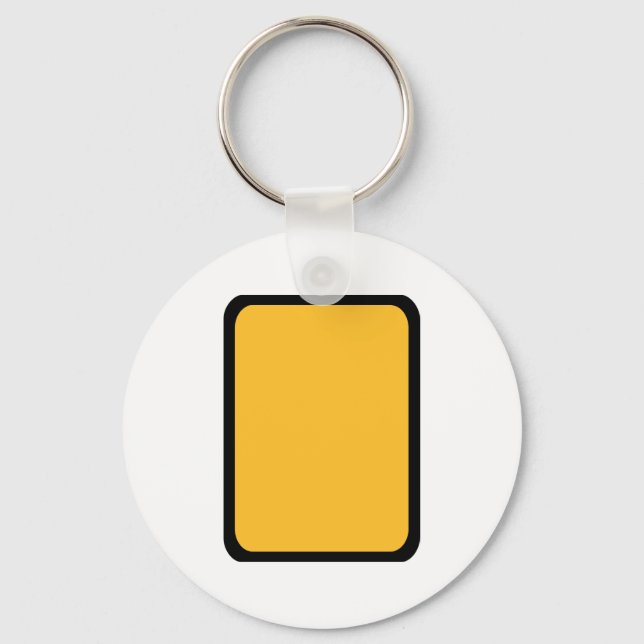 Referee yellow card key ring (Front)