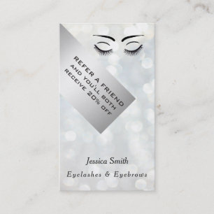 Referral card chic bokeh eyelashes & eyebrows