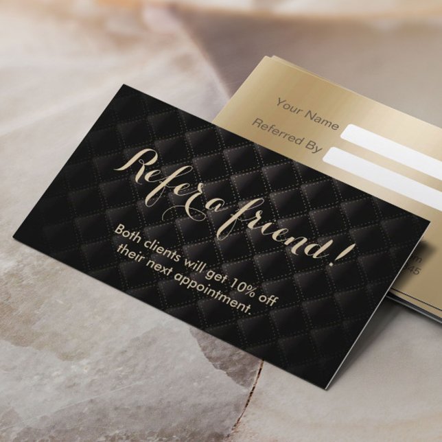 Referral Card | Luxury Black & Gold (Creator Uploaded)