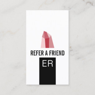 Referral Card   Makeup Artist Modern Lipstick