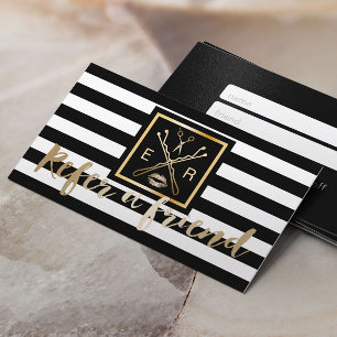 Referral Card Modern Makeup Artist Salon Logo