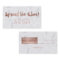 Referral card modern rose gold typography marble 2