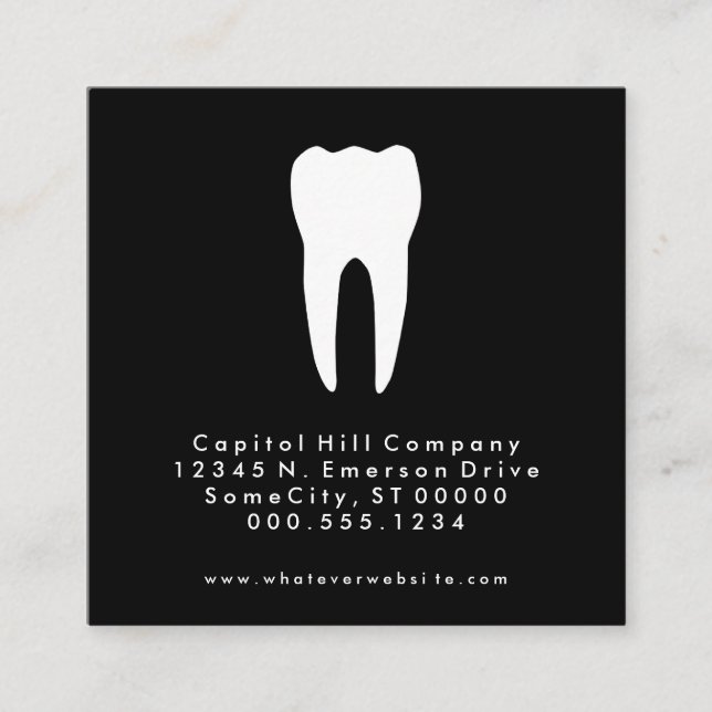 referral dentist square card (Front)