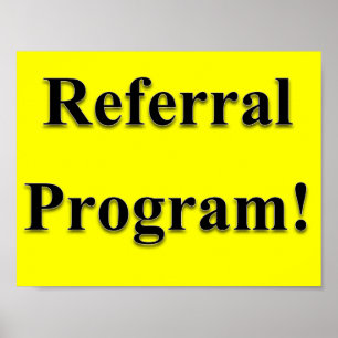 Referral Program Poster Matte