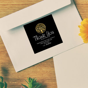 Referral Real Estate Thank You business Square Sti Sticker