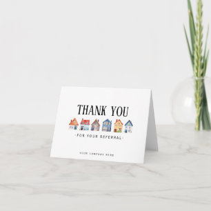 Referral Real Estate Thank You Card