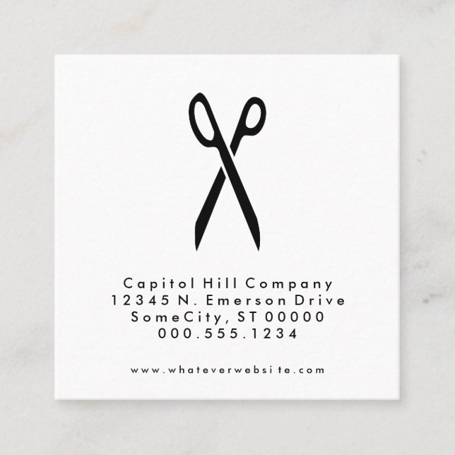 referral salon scissors square (Front)