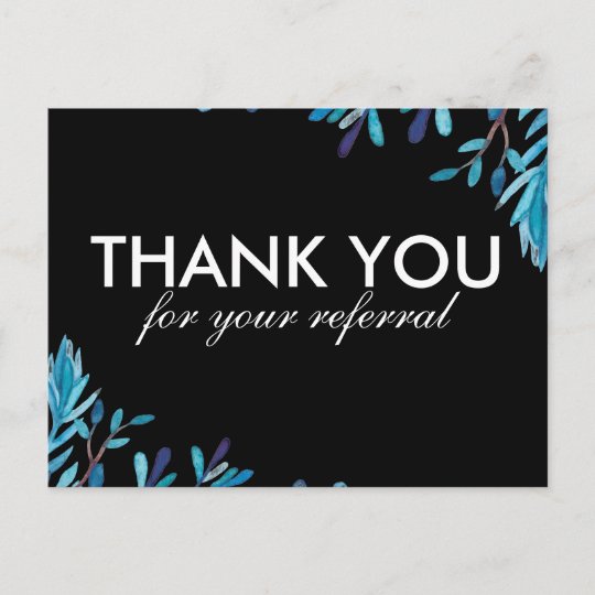 Referral Thank You Postcard Uk 3582