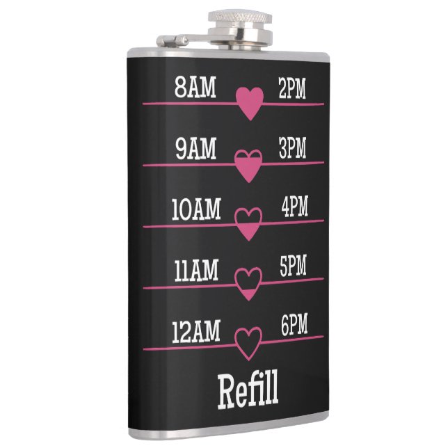 Refill Chart Hip Flask (Right)