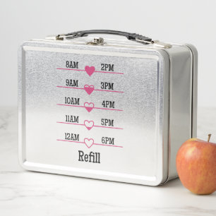 Refill Chart Metal Lunch Box