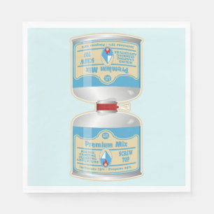 Refilling gas canisters for camp stoves napkin