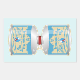 Refilling gas canisters for camp stoves rectangular sticker