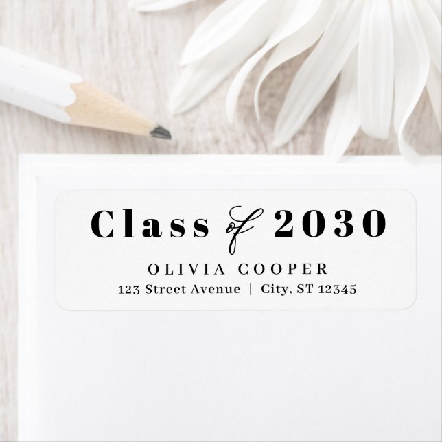 Refined Collage Editable Colour Graduation Label (Insitu)