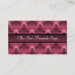 Refined Elegance Business Card, Burgundy Wine Business Card