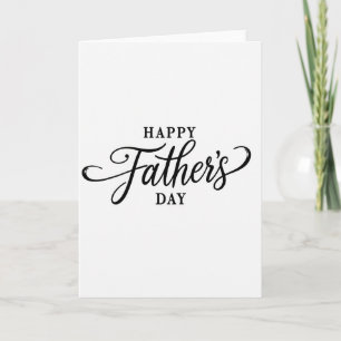 Refined Fathers Day Text Card