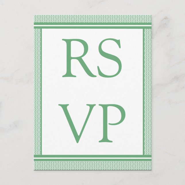 Refined Glam RSVP Card (Front)