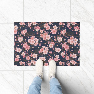 Refined Japanese Sakura Blossom Design Doormat