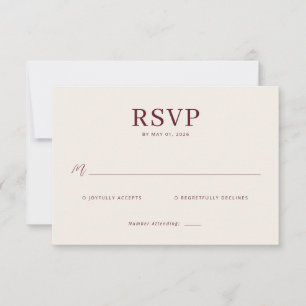 Refined Maroon Calligraphy Template