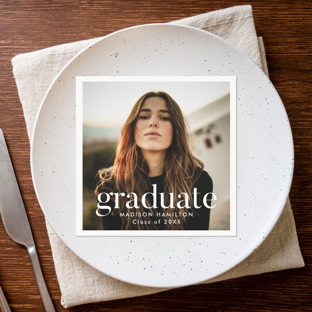 Refined Photo Graduation Napkin (Creator Uploaded)