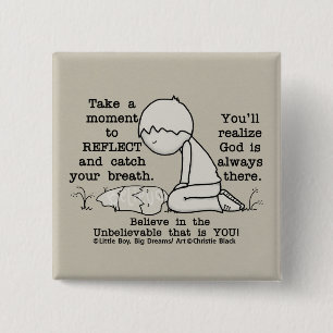 Reflect 15 Cm Square Badge