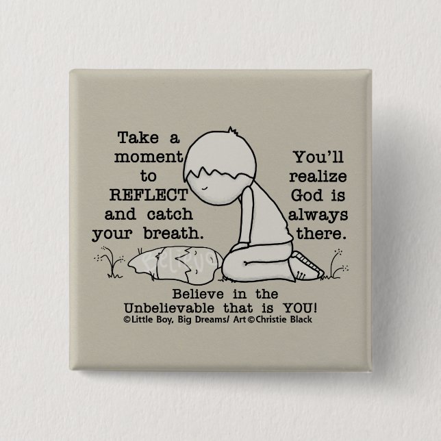 Reflect 15 Cm Square Badge (Front)