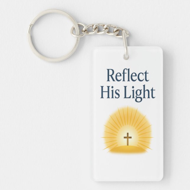 Reflect His Light Custom Easter 2026 Keychain (Front)