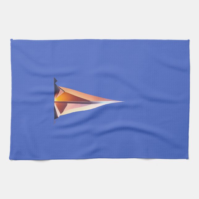 Reflect — Minimalist Light-Tone Logo Design Tea Towel (Horizontal)