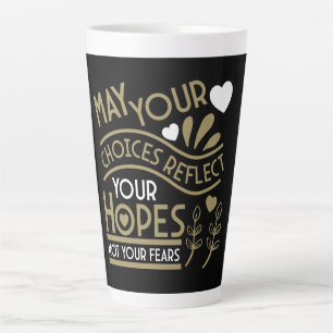 Reflect Your Hopes Motivation Latte Mug