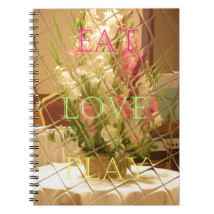 Reflected Blooms Art Print Notebook