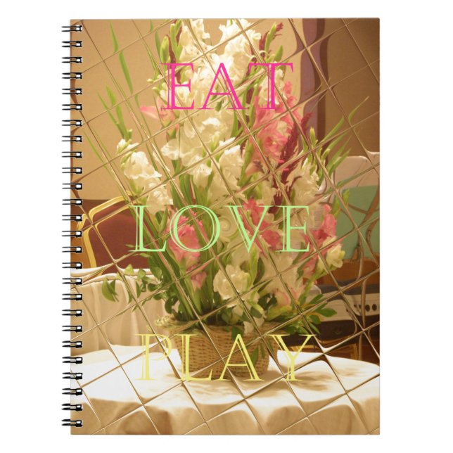 Reflected Blooms Art Print Notebook (Front)