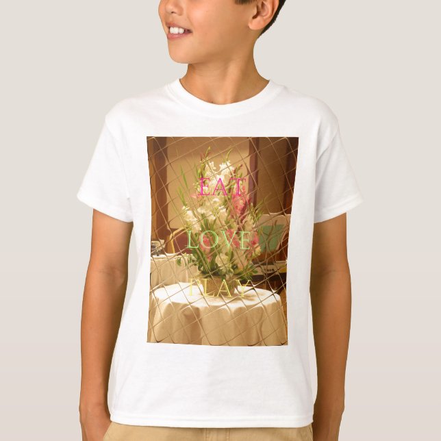 Reflected Blooms Art Print T-Shirt (Front)