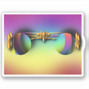 Reflected Sunglasses Sticker