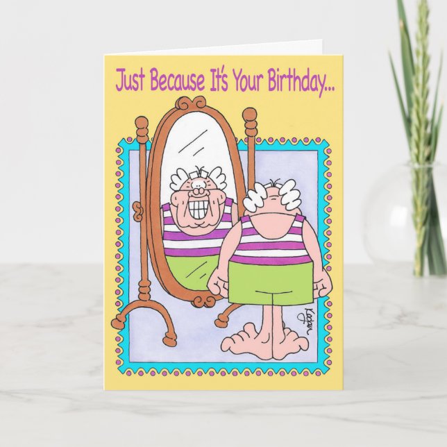 REFLECTING BEACHNIK Birthday Card (Front)