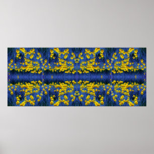 Reflecting Daffodils Poster